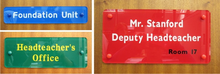 tamper resistant acrylic door signs